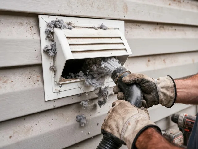 Professional dryer vent cleaning by Cheshire Dryer Vent Cleaning in Cheshire