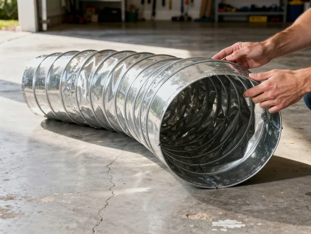 Cheshire Dryer Vent Cleaning specialist using advanced equipment for thorough duct cleaning in Cheshire