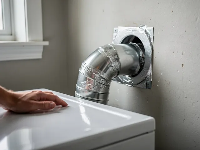 Cheshire Dryer Vent Cleaning expert performing professional dryer vent repair and installation in Cheshire