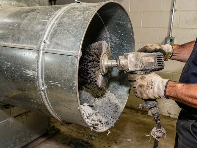 Industrial-grade dryer vent cleaning by Cheshire Dryer Vent Cleaning in Cheshire